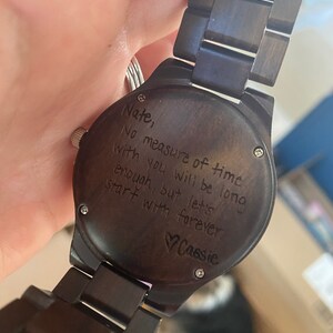 Personalized Wooden Watch, Housewarming Gift, Personalized Jewelry ...