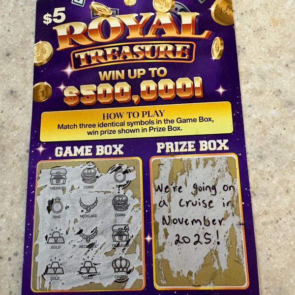 Funny Birthday Card - Fake Scratch off Lottery Ticket Prank - Surprise ...