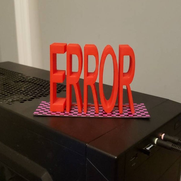 GMOD Source Error Prop | 3D Printed Garry's Mod Developer Error Replica ...
