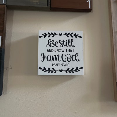 Mini Bible Verse Sign, Scripture Sign, Religious Sign, Shelf Sitter ...