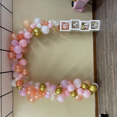 Blush Pink Rose Gold Balloon Garland Kit, Ballon Arch Kit, Pink Blush ...
