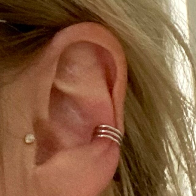 FFWTPY Set 3 Ear Cuff Per Donna – Orecchini Non Piercing A Clip, Dorati, Regolabili, Per Cartilagine, Regalo Moda