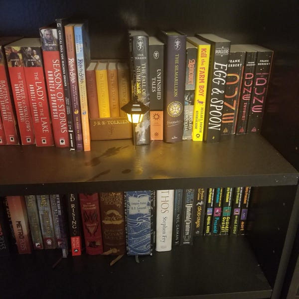 Library Lantern – Mini Bookshelf Lamp, Fantastic Shelf Decor, Warm and ...