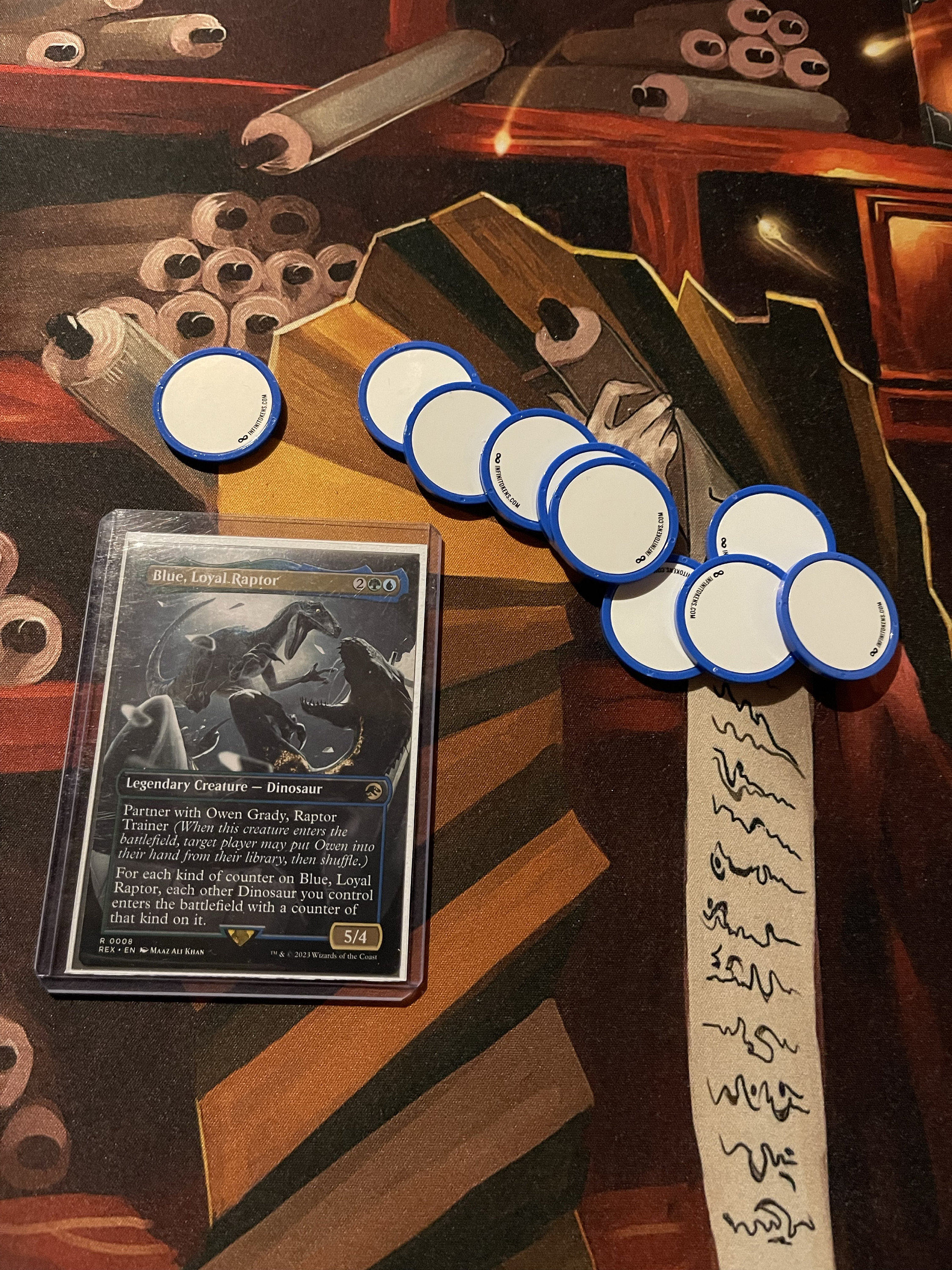 Dry Erase Counters/Tokens/Ability counters - Erasable, Reusable discs for games like Magic the Gathering and RPGs.