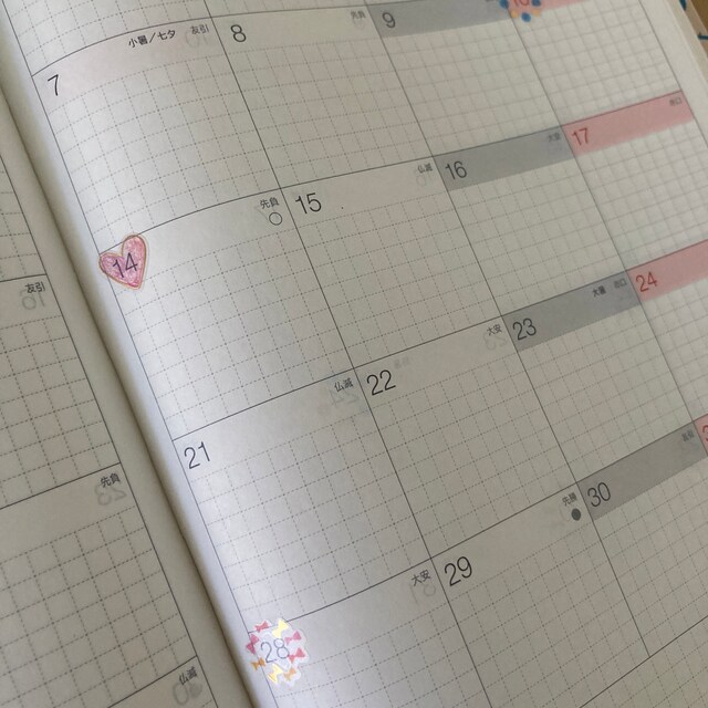 Midori Seal Collection DATE FRAME Planner Stickers Removable