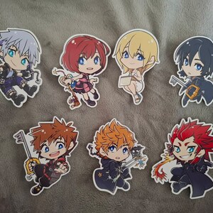 Kingdom Hearts Stickers | KH3 Sora Riku Kairi Axel Lea Namine