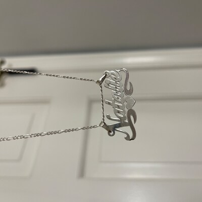 Name NecklaceSilver Argos Silver Nameplate Necklace Sterling