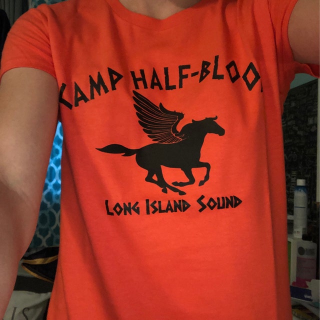 Kuakuayu Hjn Camp Half Blood T-shirt Percy Jackson Halloween Costume 2  Sided Print Women Fitted Ladies, Unisex Size Shirts - T-shirts - AliExpress