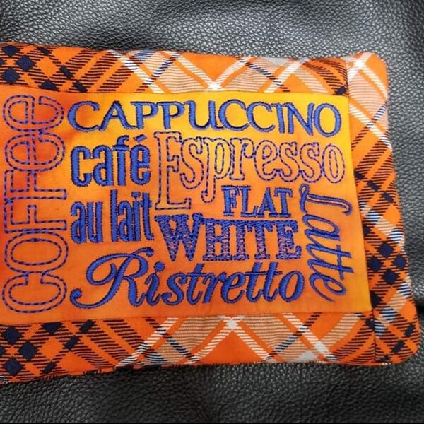Coffee Mug Rug in the Hoop Machine Embroidery Design - Etsy