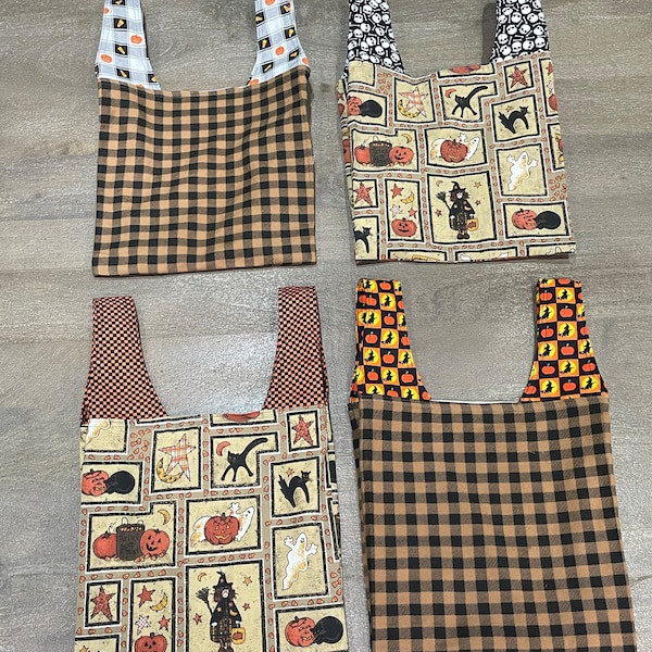 Grocery Bag Sewing Pattern PDF: Reversible Market Tote in Three Sizes ...