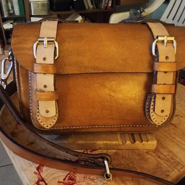 Messenger Bag PDF Pattern / DIY Leather Bag / Crossbody Bag Template ...