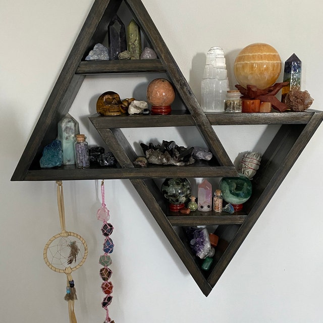 Double Triangle Altar Shelf with moon phases -  Portugal