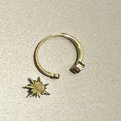 Fidget Ring Gold Fidget Ring Adjustable Spinner Ring Dainty - Etsy