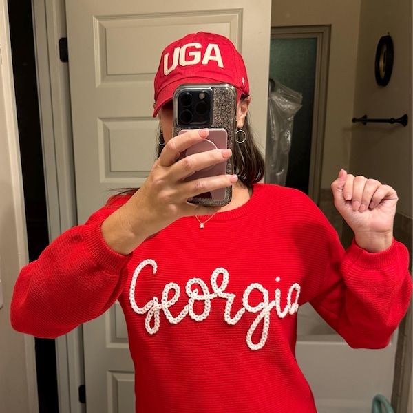 Red Embroidered 