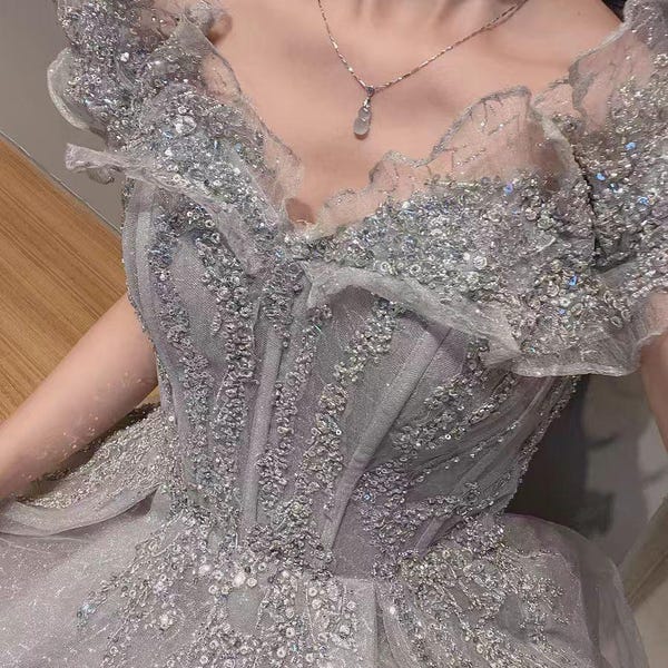 Elegant Princess Pink Prom Party Gown Formal Breathtaking Dress main image 1