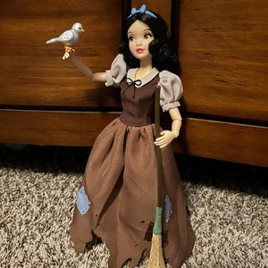 snow white peasant dress Ruikajia Women White's Rag Snow Costume Cosplay Brown Patches Rags Dress Adult Small : Clothing, Shoes & Jewelry Complete with a tiered Her Universe Disney Snow White