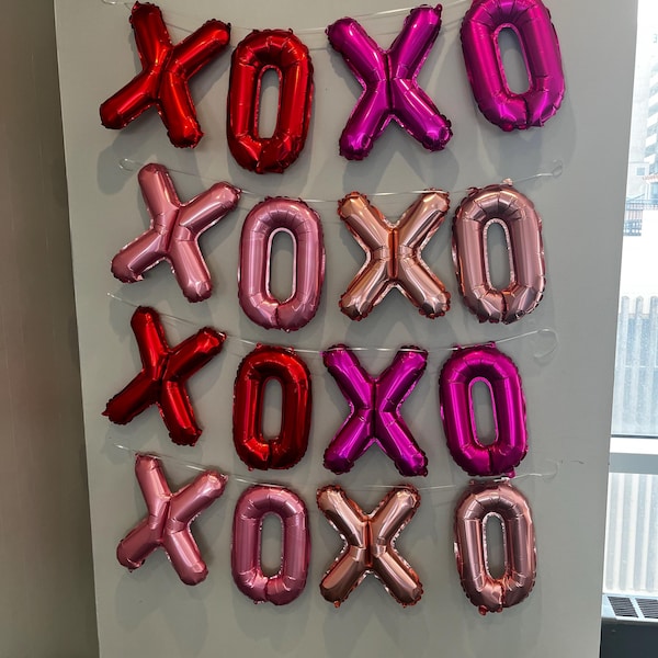 Galentines Day Balloons Party Decorations For The Home: Happy Galentine's Heart Hanging Swirls & Banners, Pink Red White Balloon Garland Arch Kit Decor Party Supplies (No Air Pump