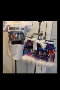 Custom denim outfit for kids, Custom birthday outfit, Custom character outfit