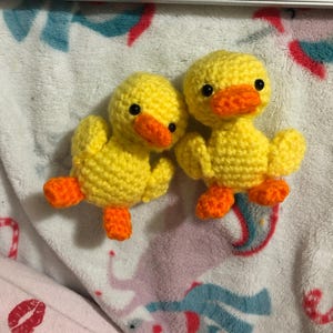 Crochet Duck Amigurumi Pattern: Miniature Keychain Charm (PDF
