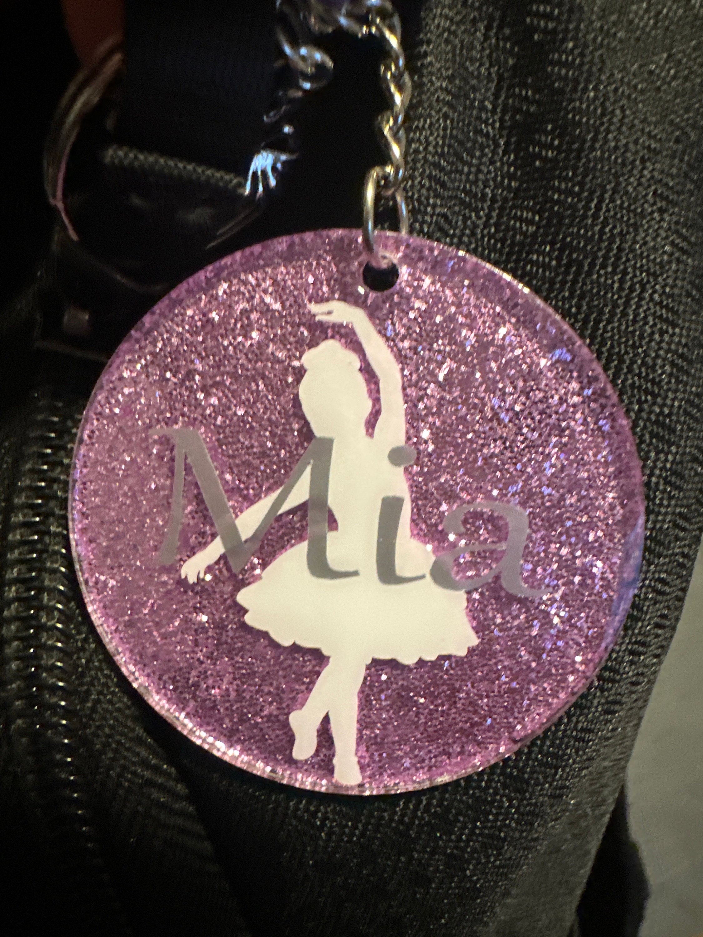 Personalized Ballet Keychains | Ballet Dancer Squad | Ballet Keychain | Ballet Bag Tag | Ballet Gift | Monogram Dance Gift | Recital