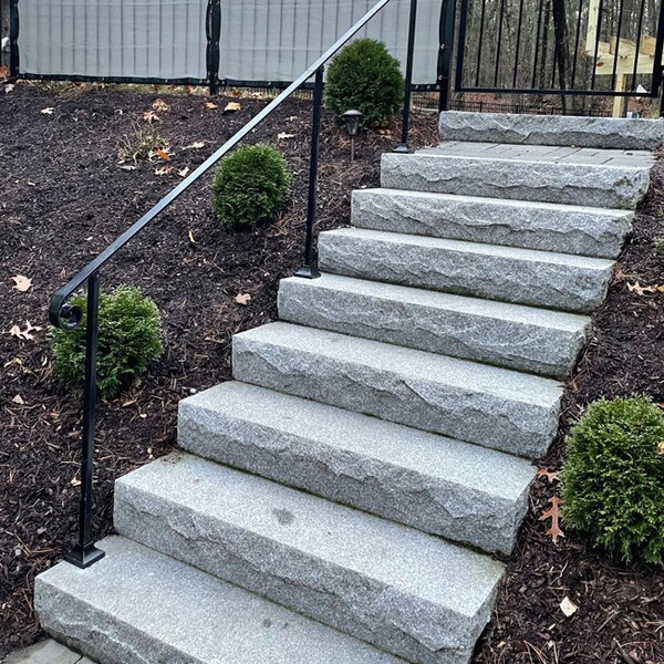 2 Foot Handrail for Stairs for Surface Mount, Metal Railing for Stairs ...