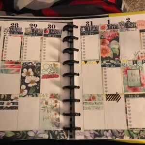 HAPPY PLANNER 365 STICKERS, Spring Flower Planner Sticker, Weekly ...