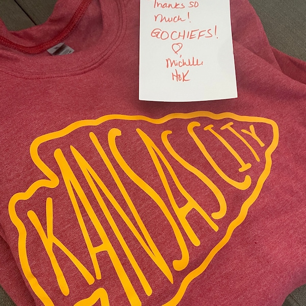 Stitched KC Arrowhead Sweatshirt - Black main image 1