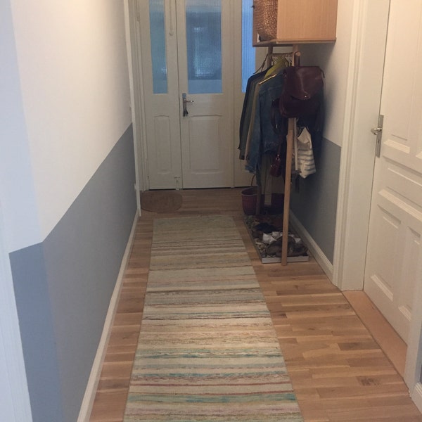 Beige and Black Runner, Hallway Turkish, 2x8 Runner Rug, Oushak Hallway ...