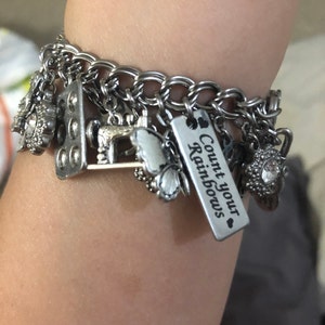 Charm Bracelets Memorial Jewelry Personalized by BlackberryDesigns
