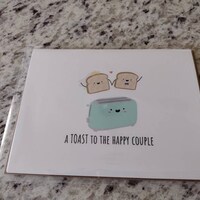 Wedding Present And Wedding Card - A Toast To The Happy