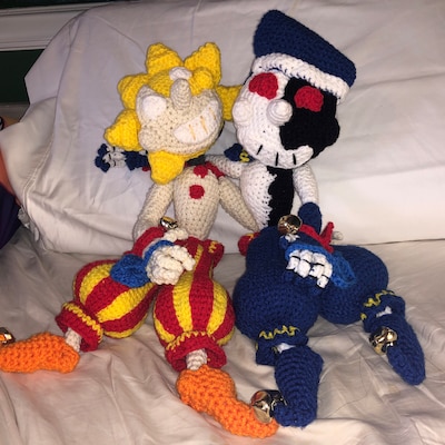 FNAF Sun, Moon Crochet Sun or Moon Drop From FNAF Five Nights at