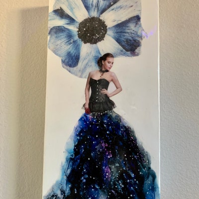 Trish McFerran Winter Tree Encaustic Art Ornament