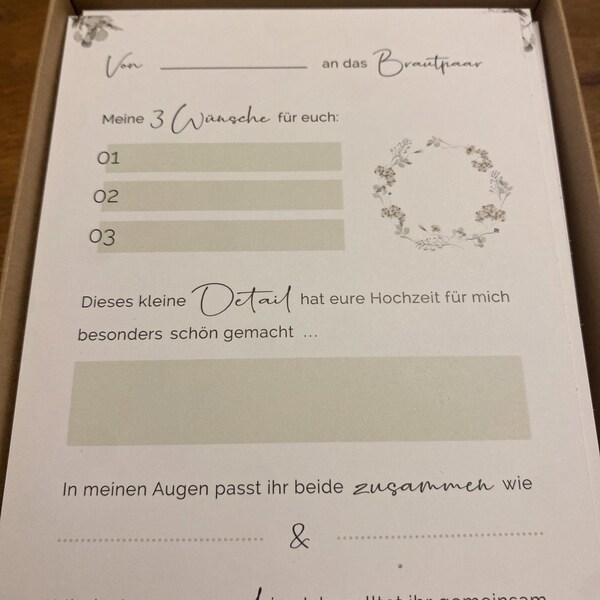 50 Ratschläge-Karten Für Mr & Mrs – Elegantes Gästebuch-Alternative Für Hochzeit, Babyshower, Jubiläum – In Aufbewahrungsbox