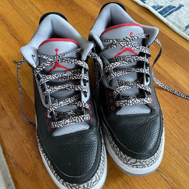 Elephant Print Flat Shoe Laces for Air AJ Jordan III Tinker 3s