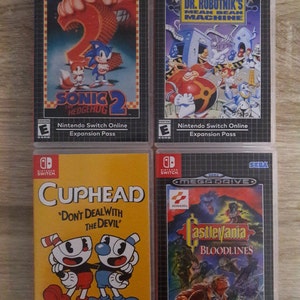 Cuphead Custom Nintendo Switch Boxart With Physical Game Case no