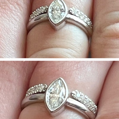 1ct Solitaire Engagement Ring for Women Gold Stacking Iconic - Etsy