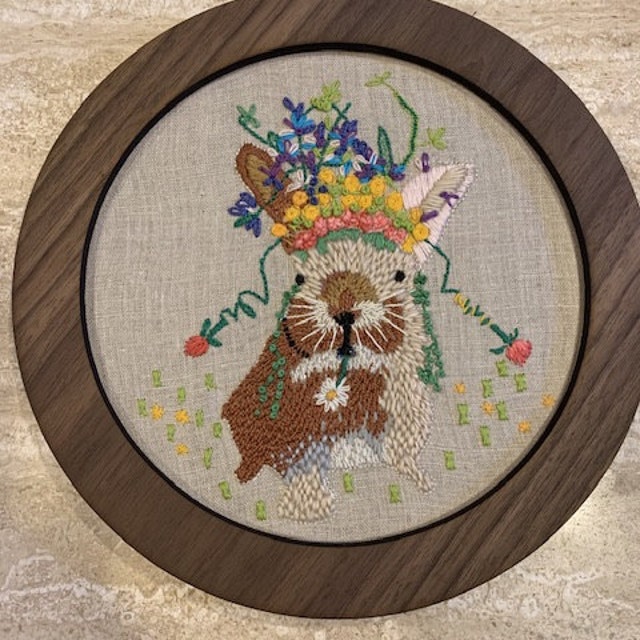 Wood Embroidery Hoop Frame Round/circle Decorative Display for