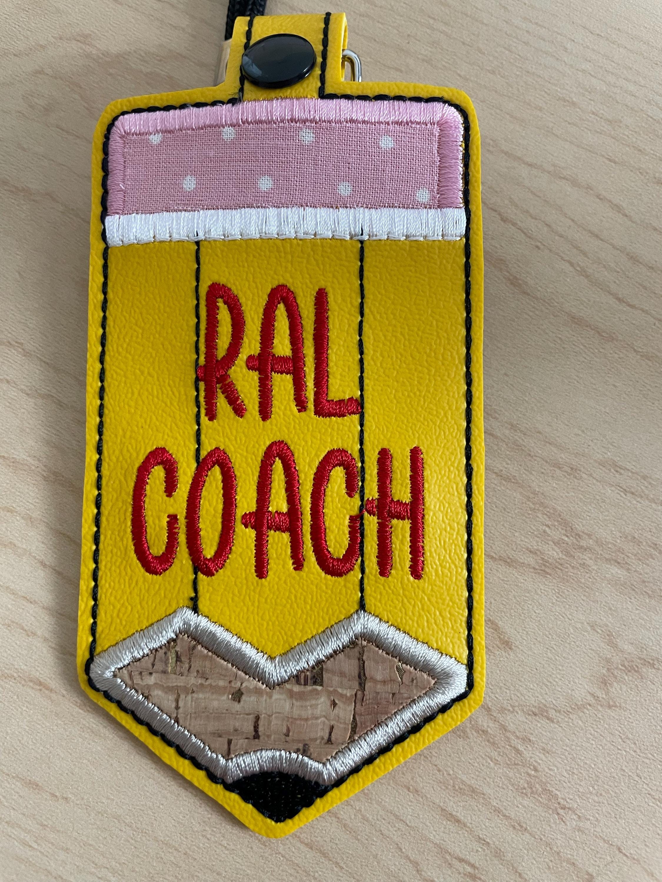 Personalized Teacher ID badge holder, luggage tag, teacher gift, teacher appreciation gift, pencil backpack tag, bag tag, pencil bag tags