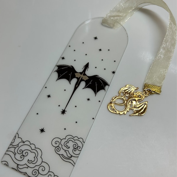 Signet Bookmarks Fourth Wing Acrylic Bookmark With Signet - Etsy