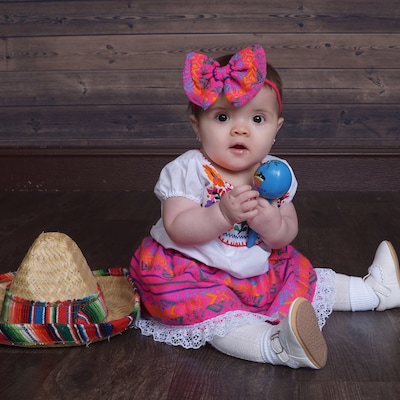 Baby Girl Mexican Outfit pink Skirt 3 - Etsy