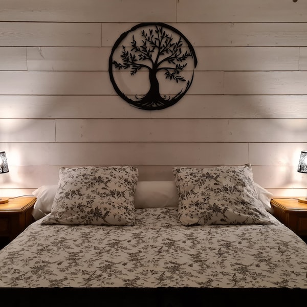 Circle of Enlightenment, Enso Circle and Bonsai Tree of Life Wall Decor ...