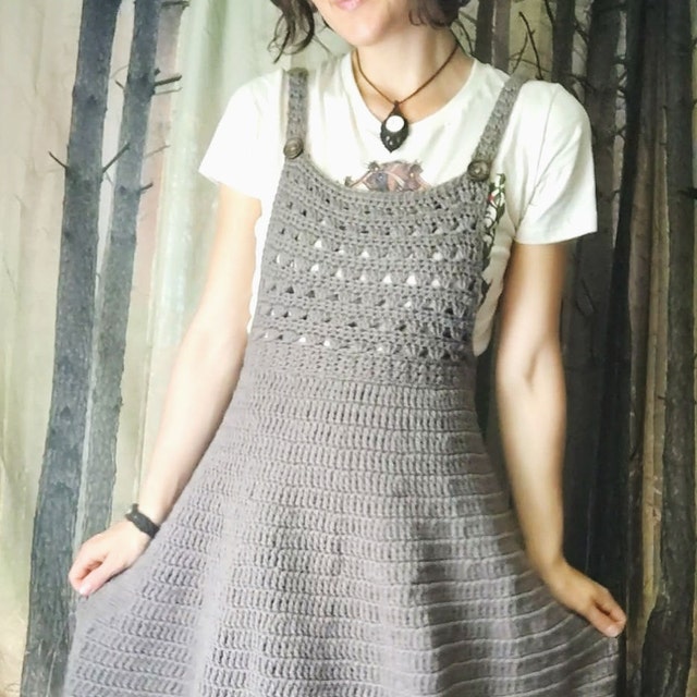 crochet overall dress pattern free The Wallum Crochet Overall Dress Pattern. Digital Crochet Pattern