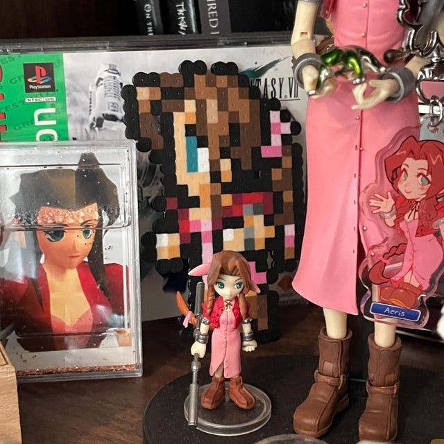 ファイナルファンタジー7 パーラービーズマグネット：FF7 ピクセル