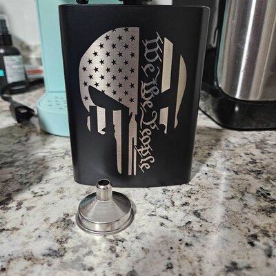 Tombstone Johnny Ringo and Doc Holliday Black Stainless Hip Flask 8 Oz ...