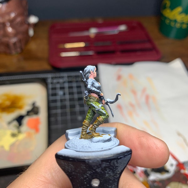 Elf Ranger Lila 3D Printed Tabletop RPG Mini UNPAINTED - Etsy