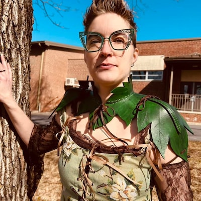 Leather Gorget Pattern bodil Leather LARP Armor Two Sizes Etsy