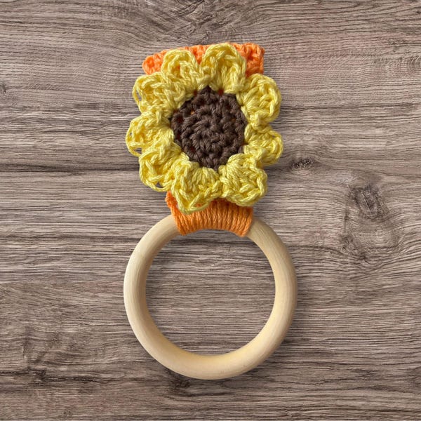 Sunflower Applique Crochet PDF Pattern - Etsy UK