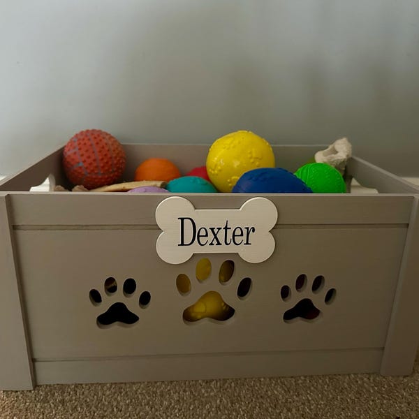 Picture of Personalised Toy Box Dog Box Gift Box Dog Crate Dog Treat Gifts for ...