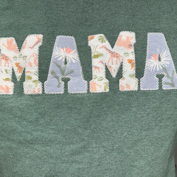 I Love Mama & Papa Embroidery Denim Sunshade Snapback Cap main image 0