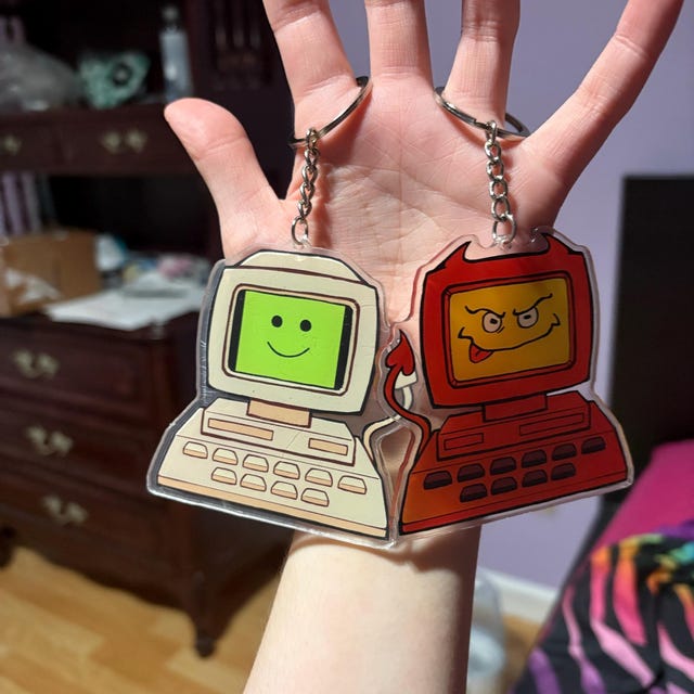 EDGAR - ELECTRIC DREAMS (1984) Acrylic Keychain - Etsy Israel